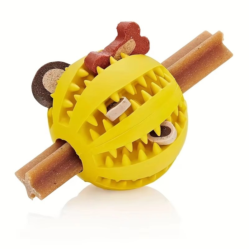 Indestructible Dog Chew Toy - 1/2pcs Dog Toy Ball Interactive Rubber