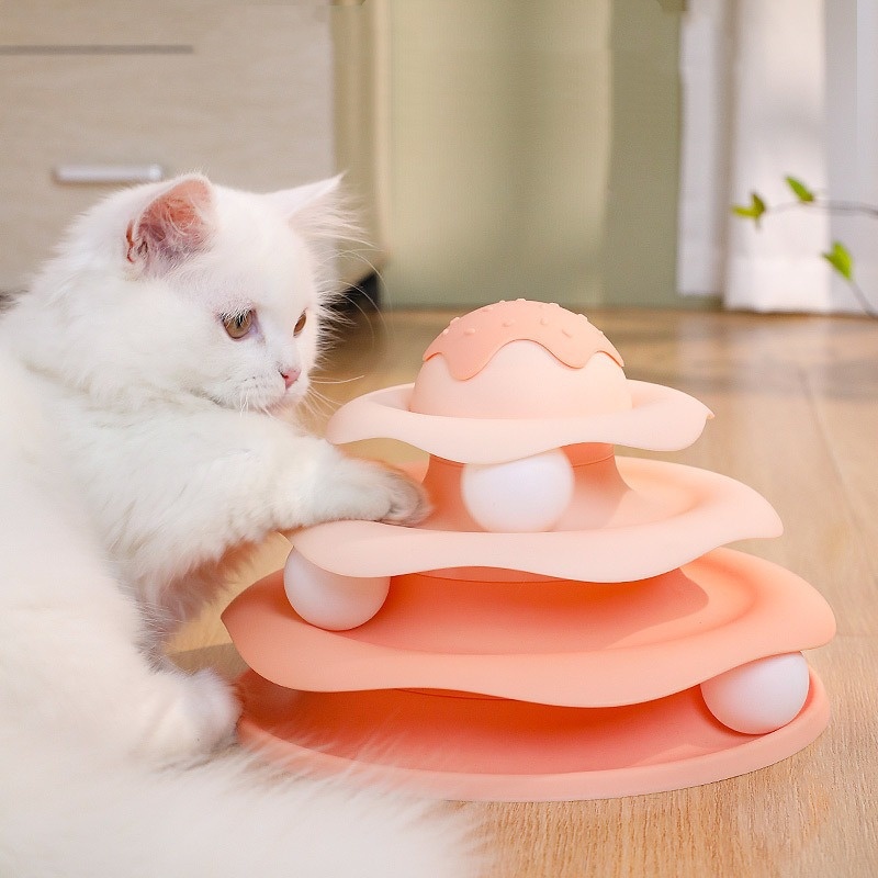 Ball Spinning Cat Toy Rotating - Interactive Squeaky Plush Dog Toy 评论和价格