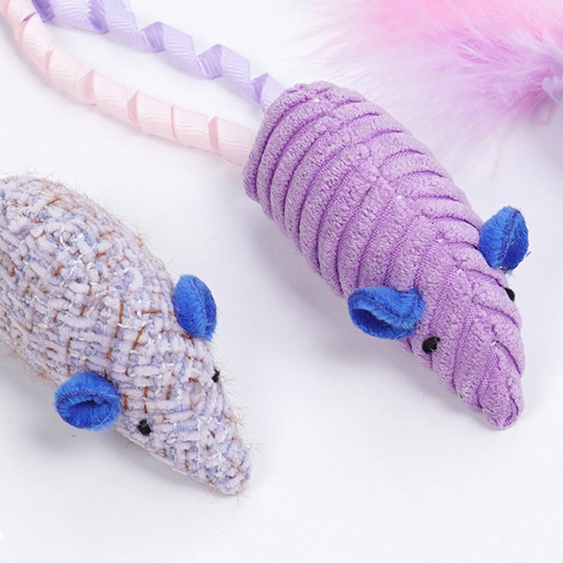 3pcs Realistic Mouse Plush Cat - Catnip Interactive Plush Mouse 评论和价格