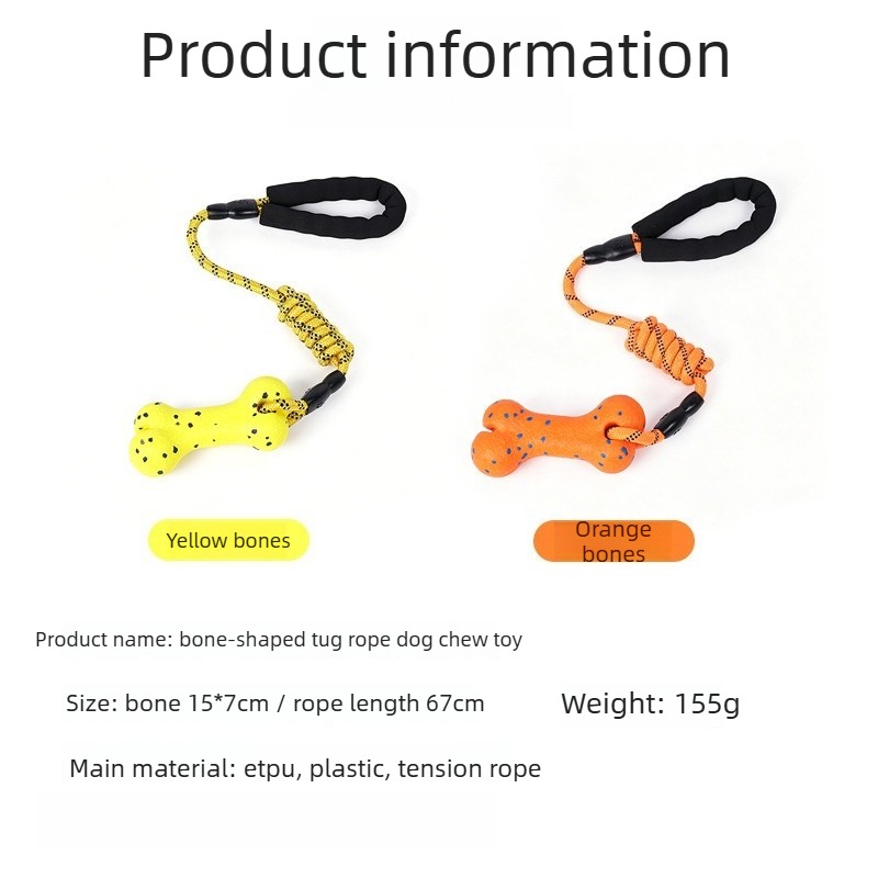 Heavy Duty Dog Tug Rope Toy ET - Dog Rope Toy Aggressive Chewers 评论和价格