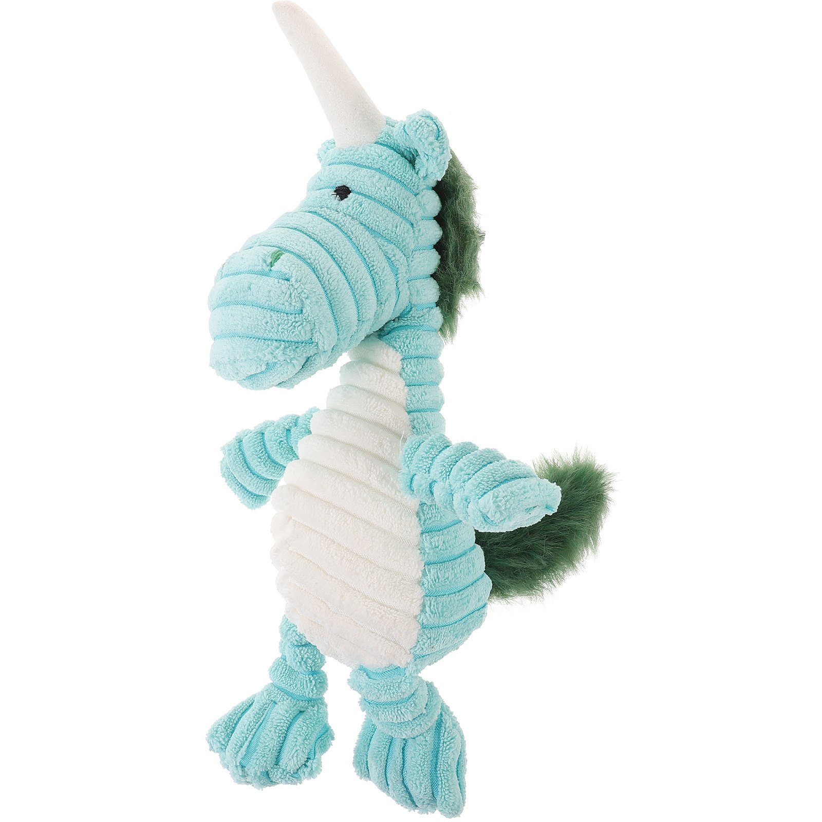 Striped Unicorn Plush Squeaky  - Flying Disc Dog Training Toy 评论和价格