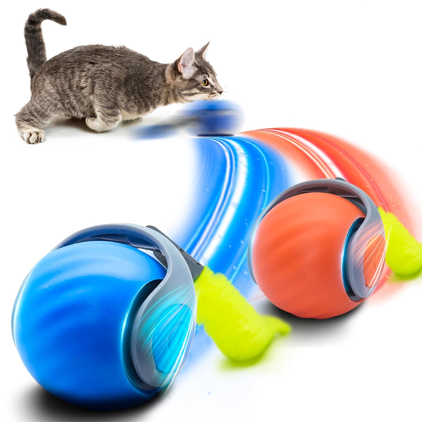 Cat Interactive Ball Toys Auto - Automatic Moving Dog Ball 评论和价格