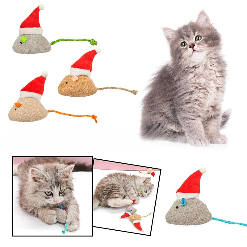 5pcs Cat Push Chew Toy Catnip  - Catnip Interactive Plush Mouse 评论和价格
