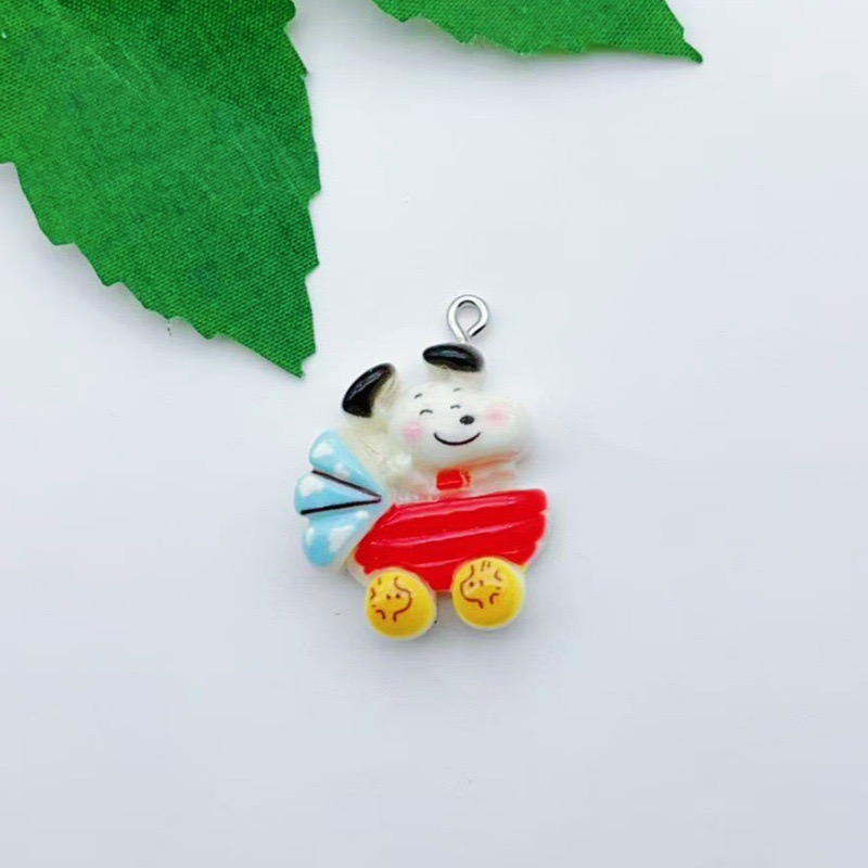 12pcs resin cartoon dog pendan - Dog Toys 评论和价格