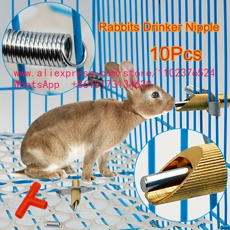 10Pcs Rabbits Drinker Nipple A - Pet Feeders 评论和价格