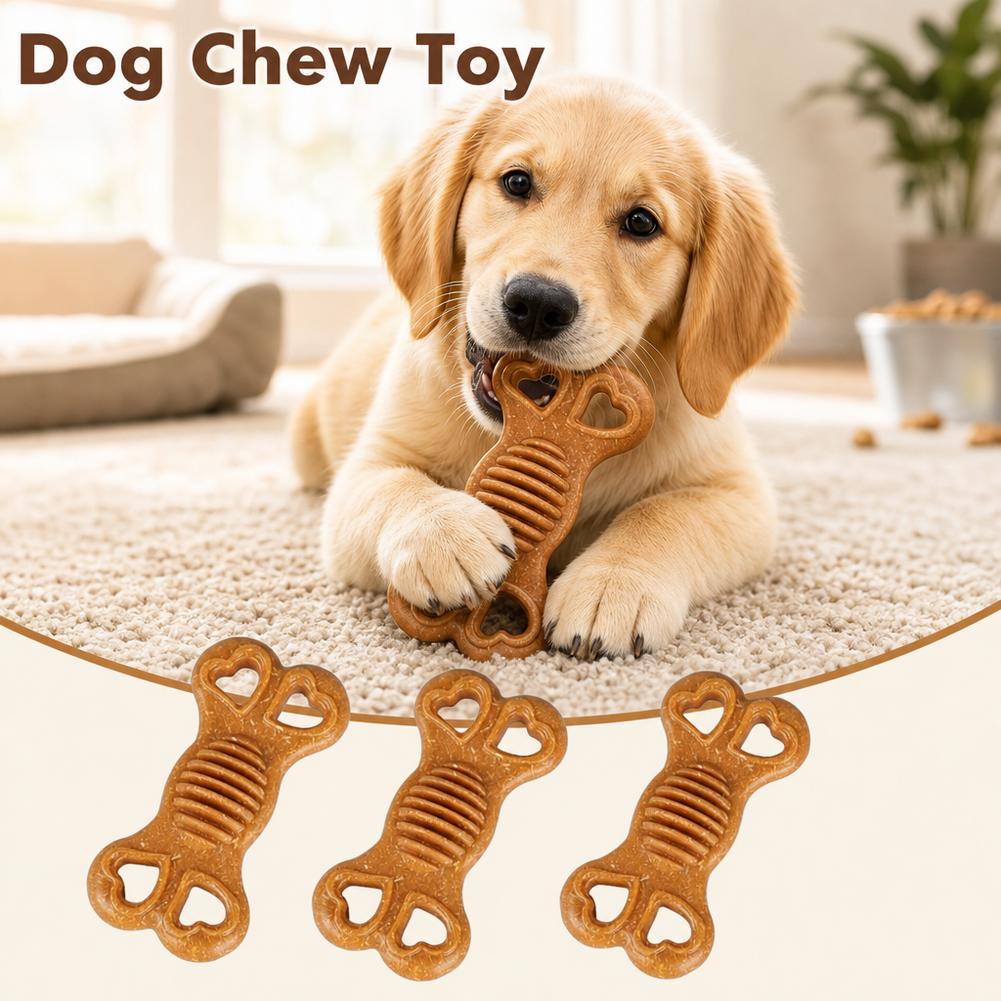 Indestructible Dog Chew Toy Bo - Teeth Cleaning Dog Chew Bone 评论和价格