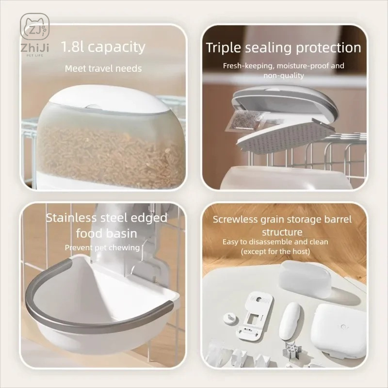 Cage Mounted Intelligent Timin - Pet Feeders 评论和价格