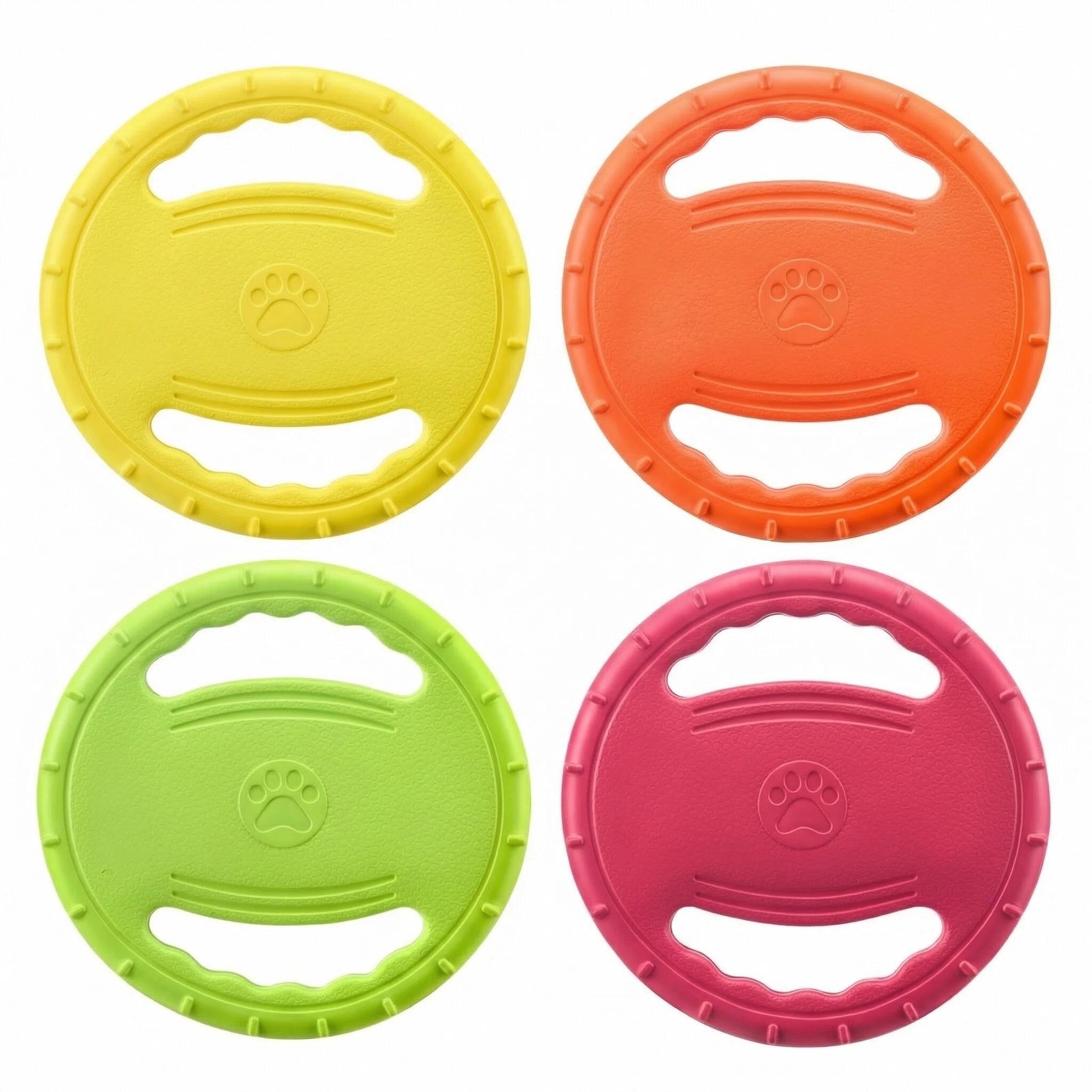 EVA Flying Disc Dog Training T - Interactive Squeaky Plush Dog Toy 评论和价格
